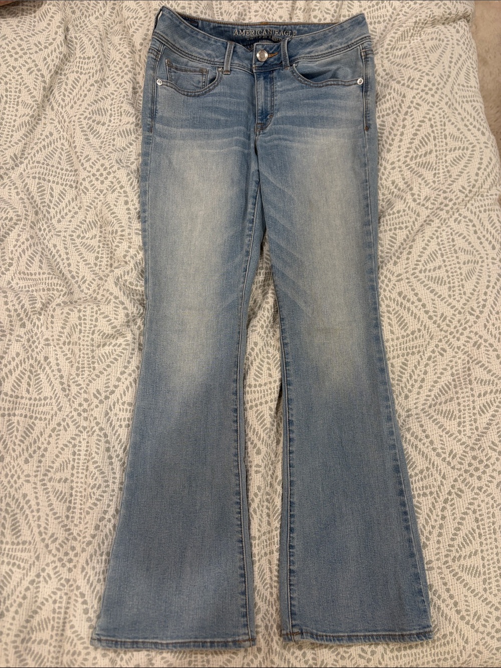 American Eagle Outfitters Light Blue Flare Jeans